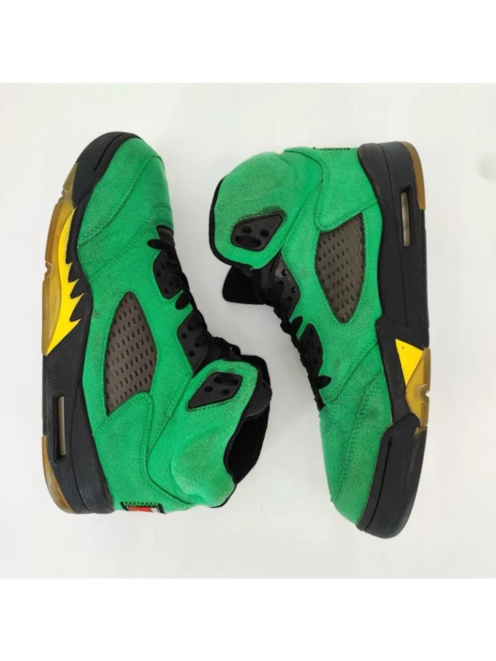 Nike Air Jordan 5 Retro SE Oregon Men's Size 9.5 Shoes Suede Green CK6631-307